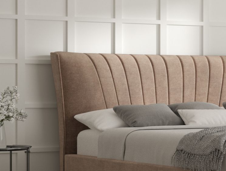 Melbury Upholstered Bed Frame - Single Bed Frame Only - Savannah Mocha