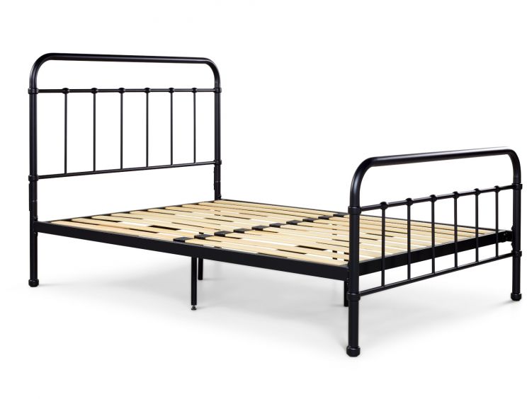 Shoreditch Black Metal Double Bed Frame Only