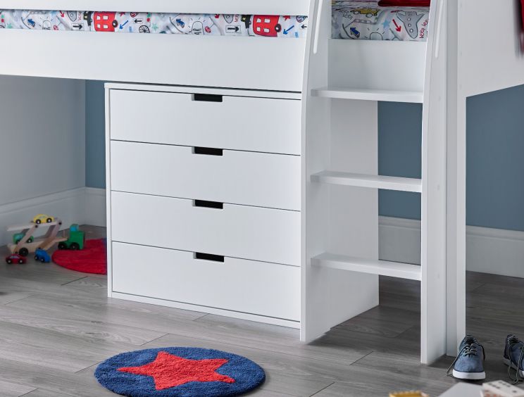 Montana Mid Sleeper With 4 Drawer Chest