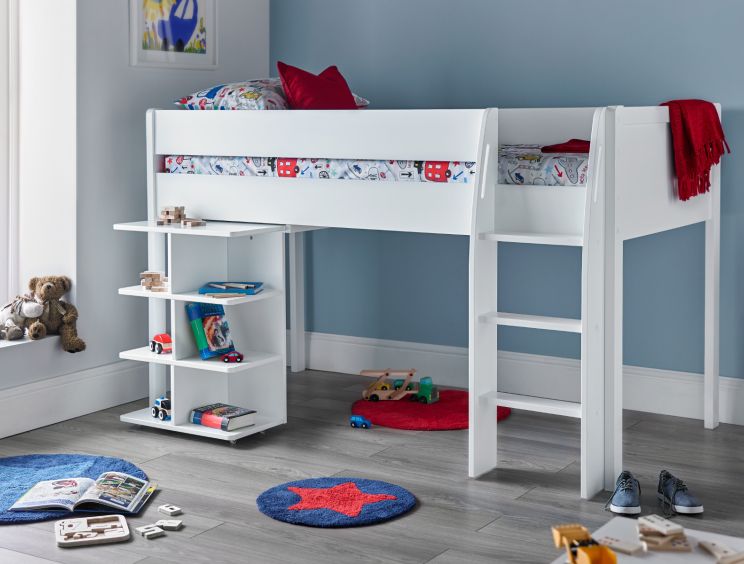 Montana Mid Sleeper Bed Frame Including Desk