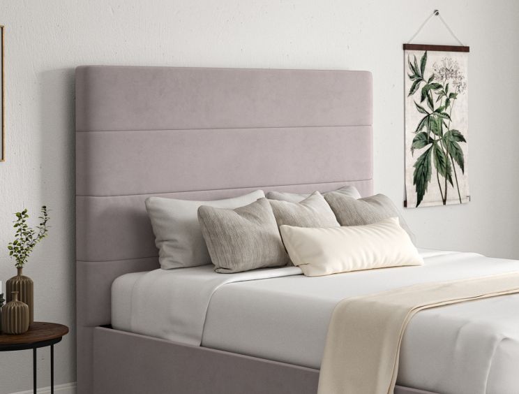 Milano Hugo Dove Upholstered Ottoman Single Bed Frame Only