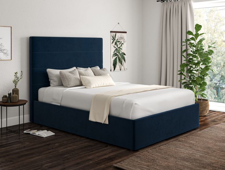 Milano Hugo Royal Upholstered Ottoman Double Bed Frame Only