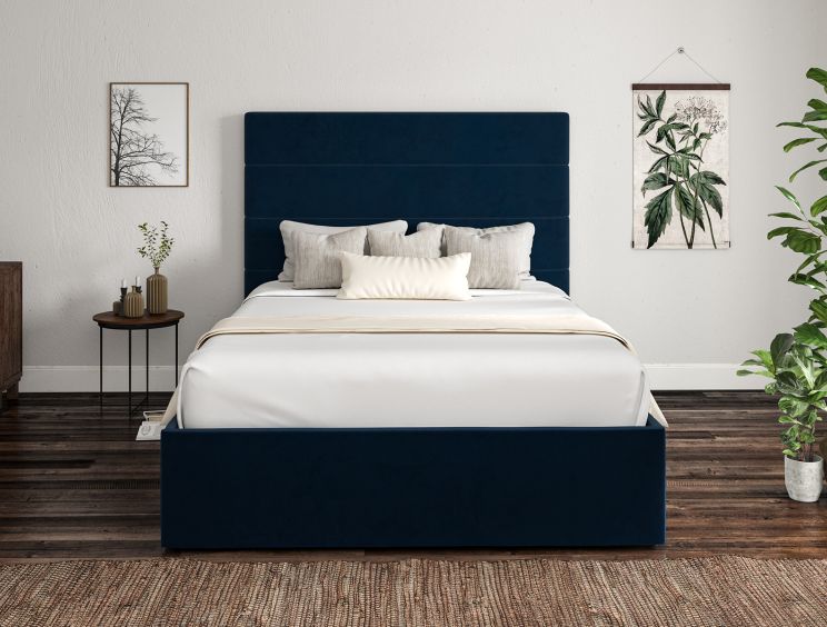 Milano Hugo Royal Upholstered Ottoman Bed Frame Only