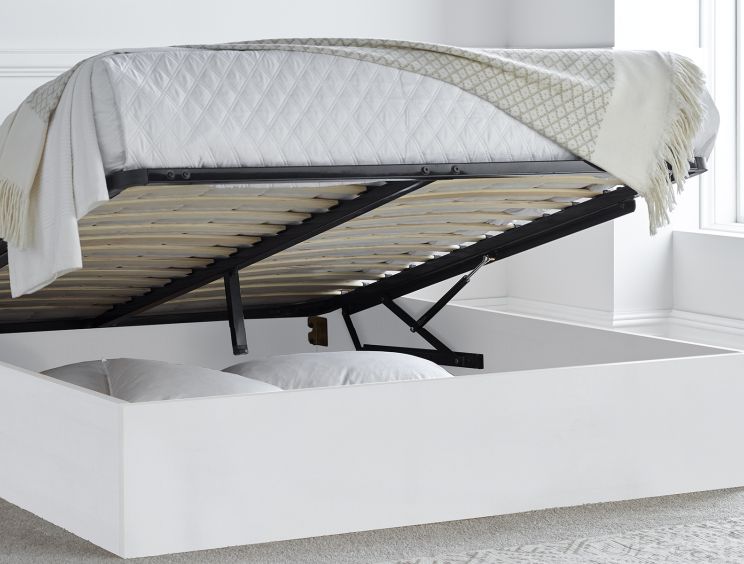 Molle White Ottoman Double Bed Frame