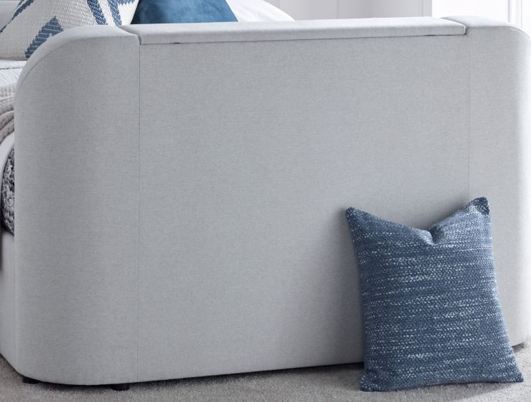 Olivia Upholstered TV Bed Shell - Double Size Bed Frame Only