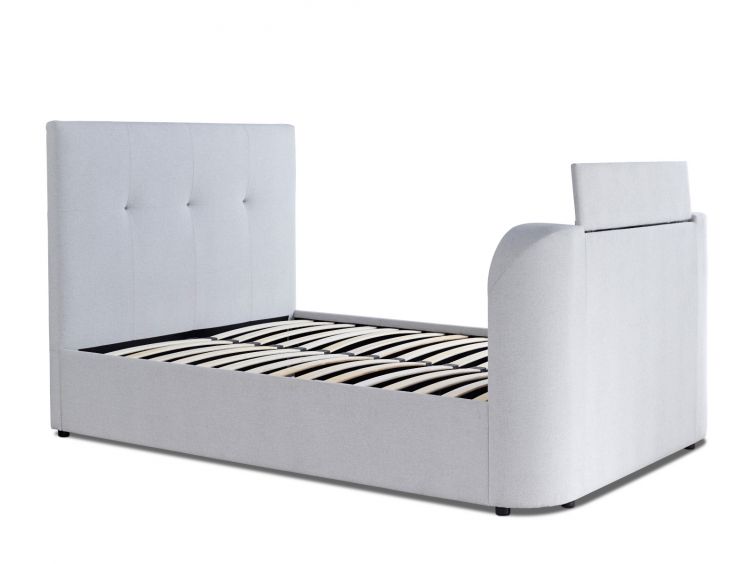 Olivia Upholstered TV Bed Shell - King Size Bed Frame Only
