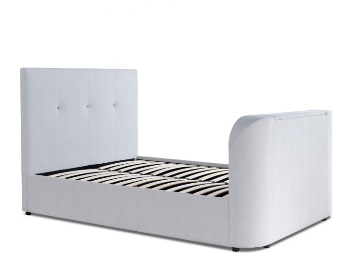 Olivia Upholstered TV Bed Shell - Double Size Bed Frame Only