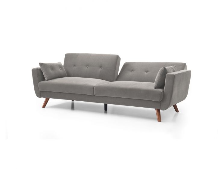Saltaire Grey Velvet Sofa Bed