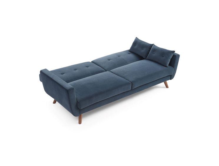 Saltaire Ink Velvet Sofa Bed