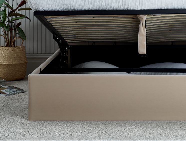 Valencia Stone King Size Ottoman Bed Frame