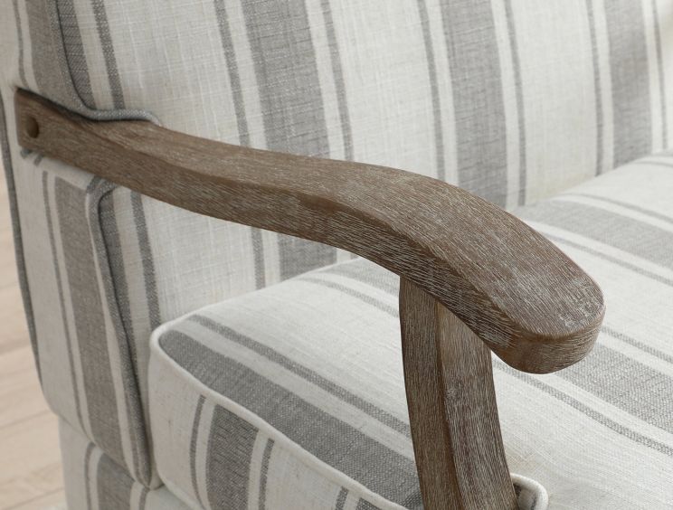 Parma Grey Stripe Chair