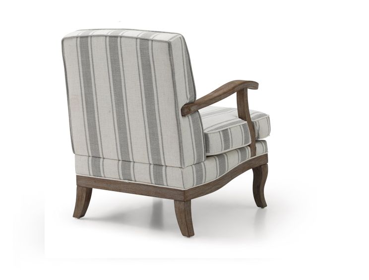 Parma Grey Stripe Chair