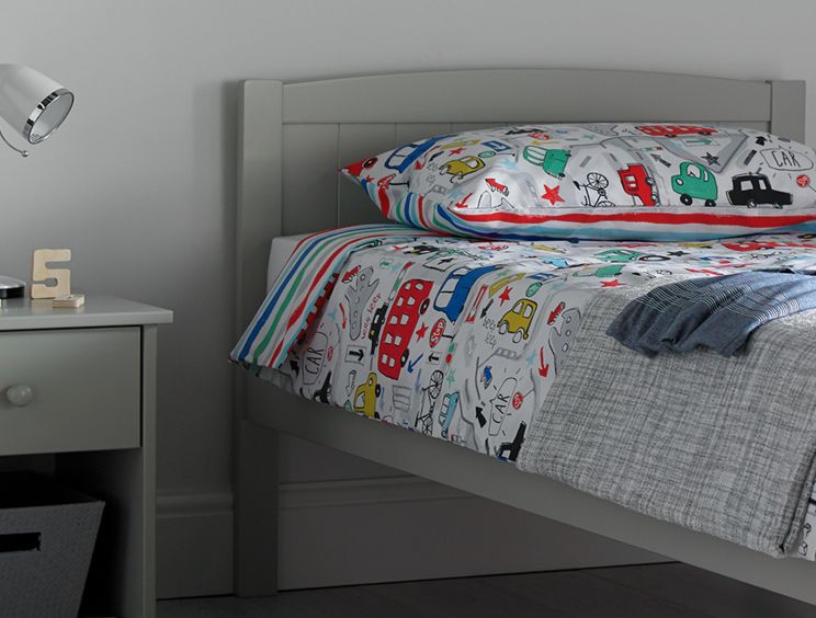 Portland Grey Solo Bed Frame Only