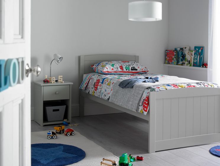 Portland Grey Solo Bed Frame Only