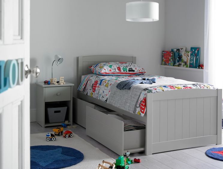 Portland Grey Solo Bed Frame Only