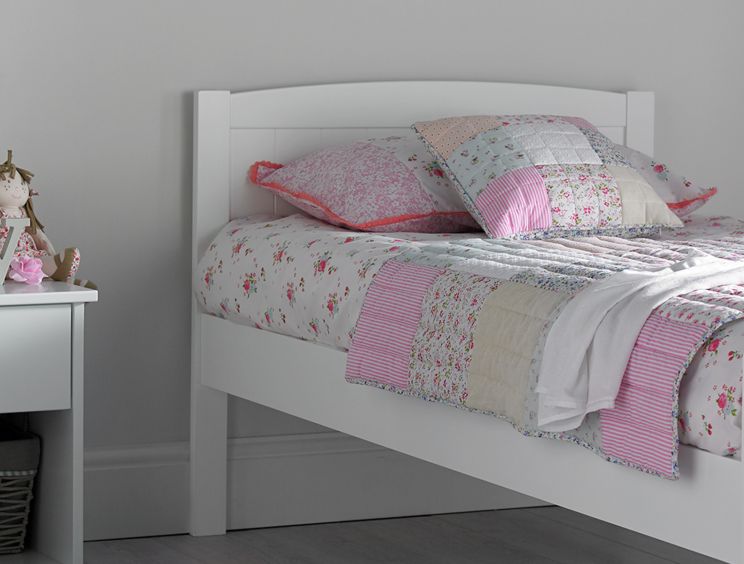 Portland White Solo Bed Frame Only