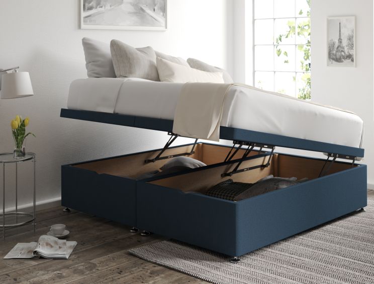 Ottoman Super King Size Arran Cyan Base Only
