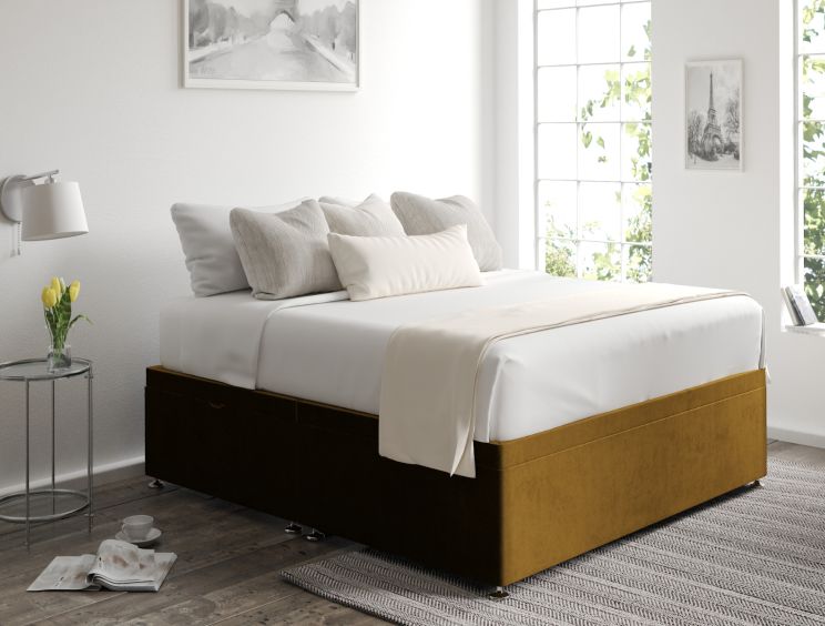 Ottoman Super King Size Gatsby Ochre Base Only