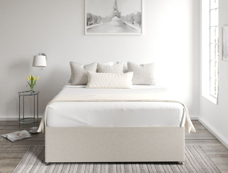 Ottoman Super King Size Trebla Flax Base Only