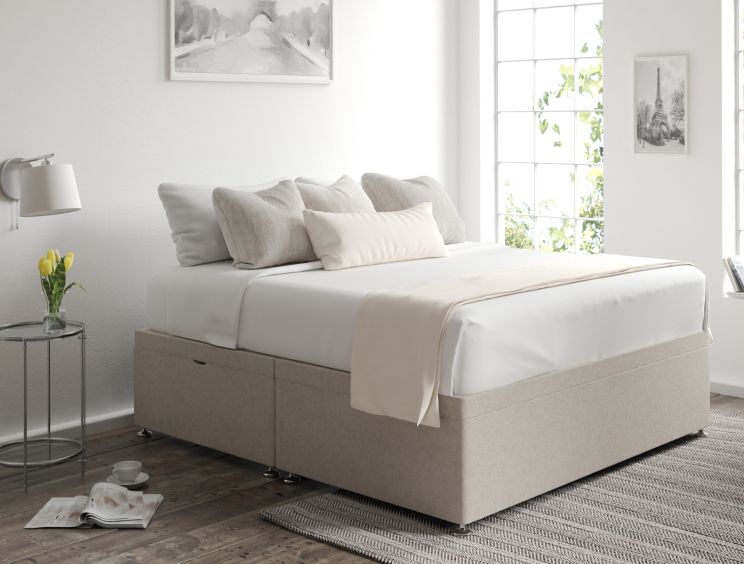 Ottoman Compact Double Trebla Flax Base Only
