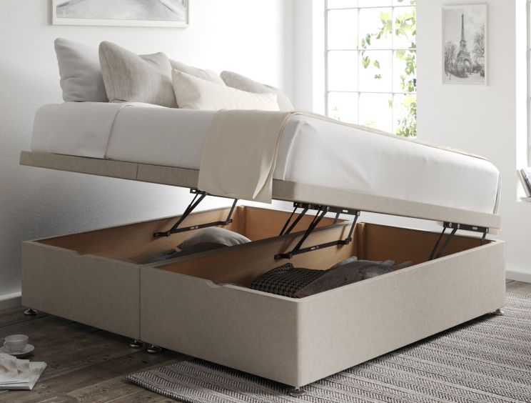 Ottoman Compact Double Trebla Flax Base Only