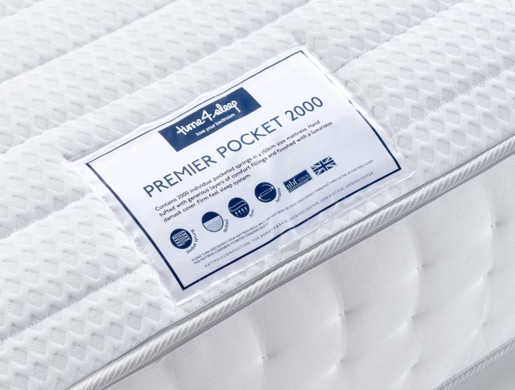 Premier 2000 Pocket Sprung Mattress - King Size Mattress Only