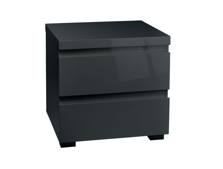 Puro Charcoal 2 Drawer Bedside Cabinet Only