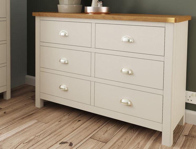Truffle oak store chest of drawers
