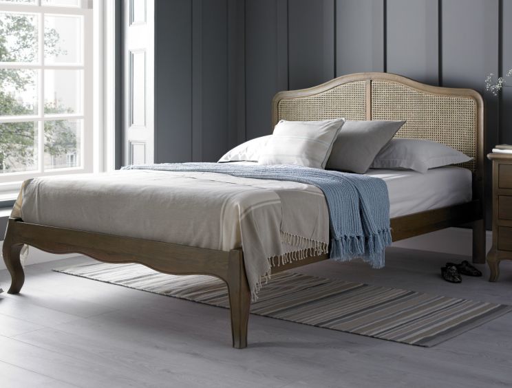 Rattan shop bed sale