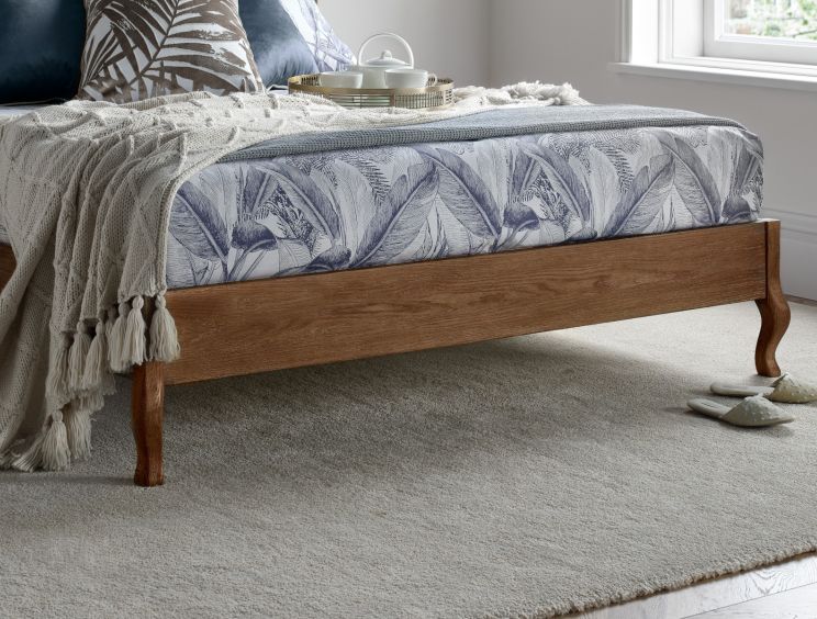 Montpellier Winged Rattan Oak King Size Bed Frame