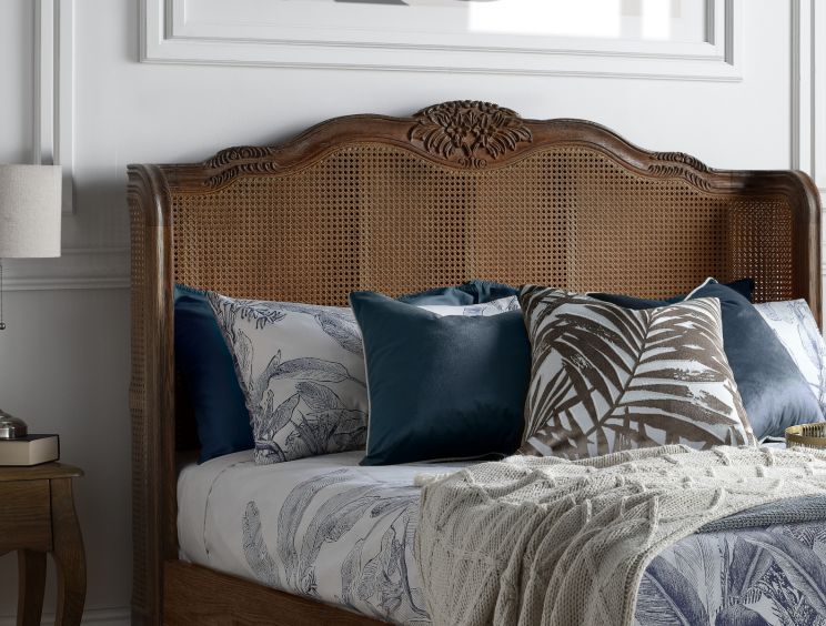 Montpellier Winged Rattan Oak King Size Bed Frame