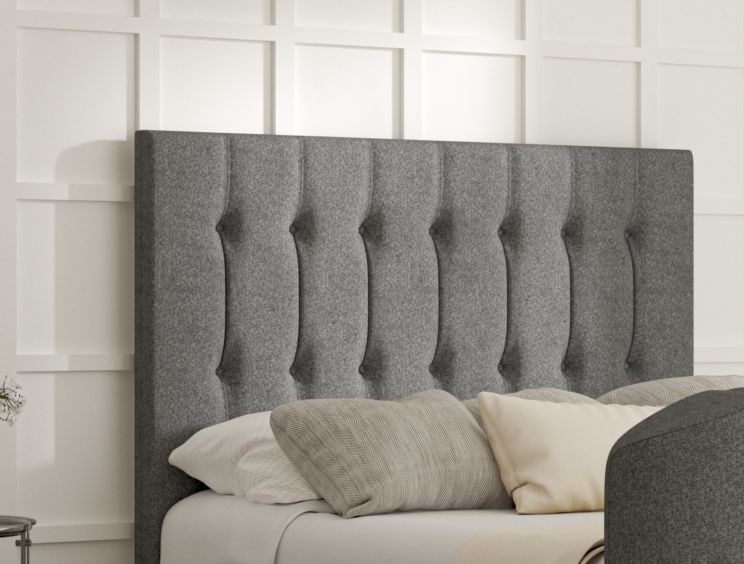 Dorchester Upholstered Arran Pebble Ottoman TV Bed -Super King Size Bed Frame Only