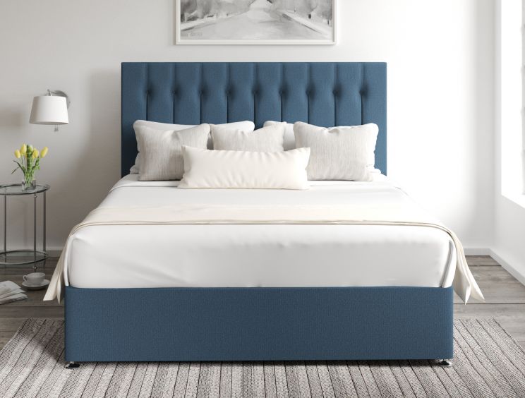Rylee Classic 4 Drw Continental Arran Cyan Headboard and Base Only