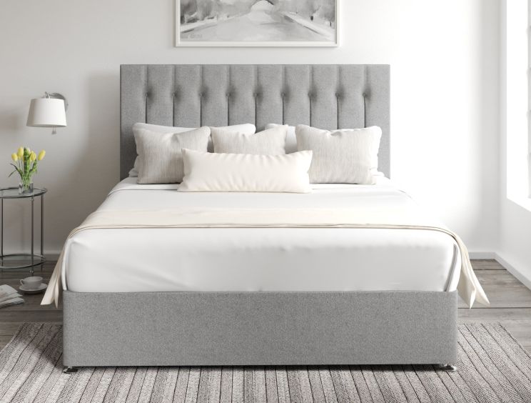 Rylee Classic 4Drw Continental Double Arran Pebble Headboard & Base