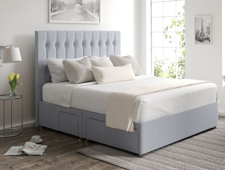 Rylee Classic 4Drw Continental Double Gouache Eau De Nil Headboard & Base