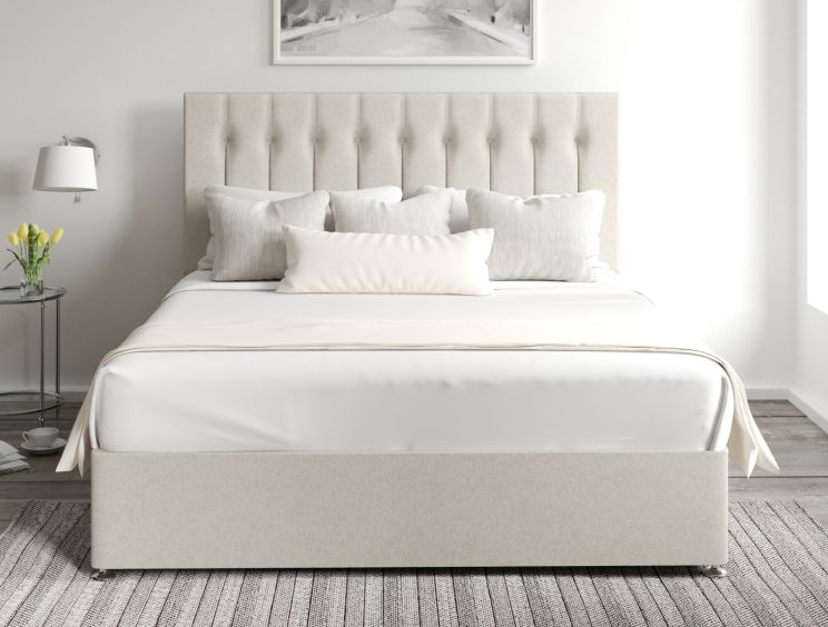 Rylee Classic 4Drw Continental Double Trebla Flax Headboard & Base