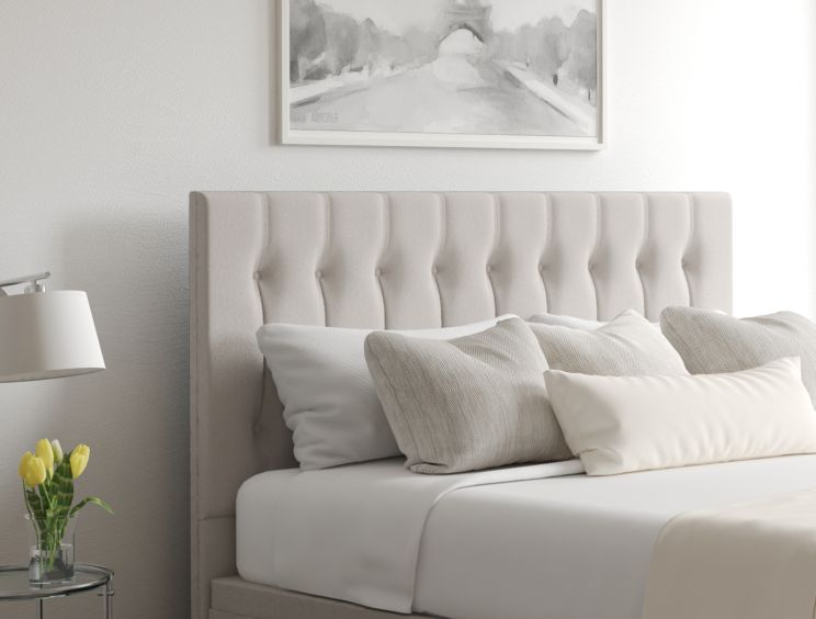 Rylee Ottoman Single Arran Natural Headboard & Base