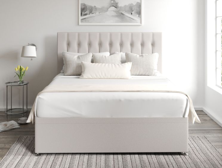 Rylee Ottoman Single Arran Natural Headboard & Base