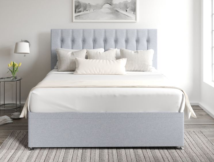 Rylee Ottoman Single Gouache Eau De Nil Headboard & Base