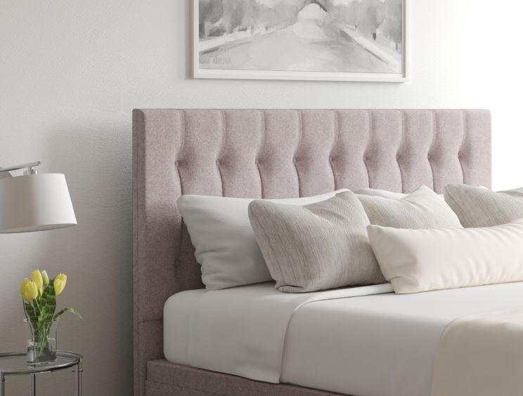 Rylee Ottoman Single Gouache Raspberry Headboard & Base