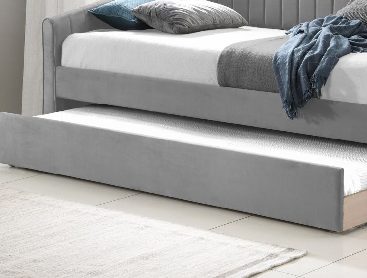 Sanderson Grey Upholstered Day Bed Including Underbed