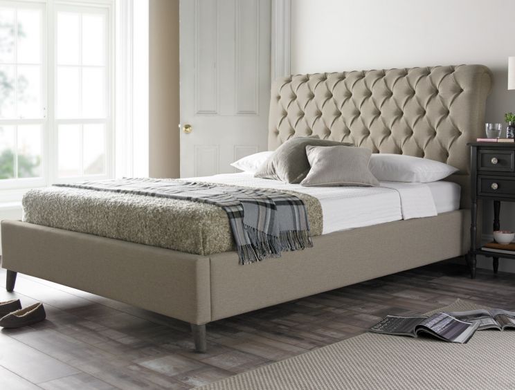 Chester Upholstered Bed Frame Time4sleep, Which End Of A Bed Frame Is The Top