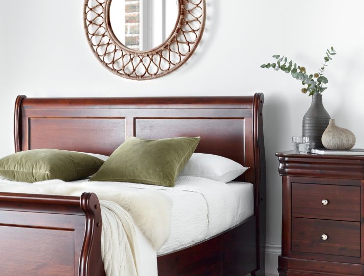 Sleigh sales headboard king