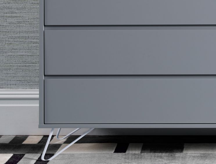 Sofia 4 Drawer Chest Harbour Mist With White Feet