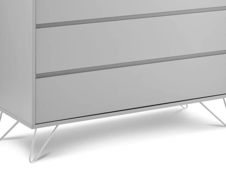 Sofia 4 Drawer Chest Harbour Mist With White Feet