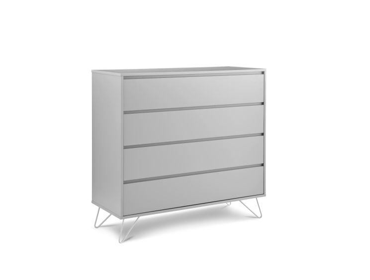 Sofia 4 Drawer Chest Harbour Mist With White Feet