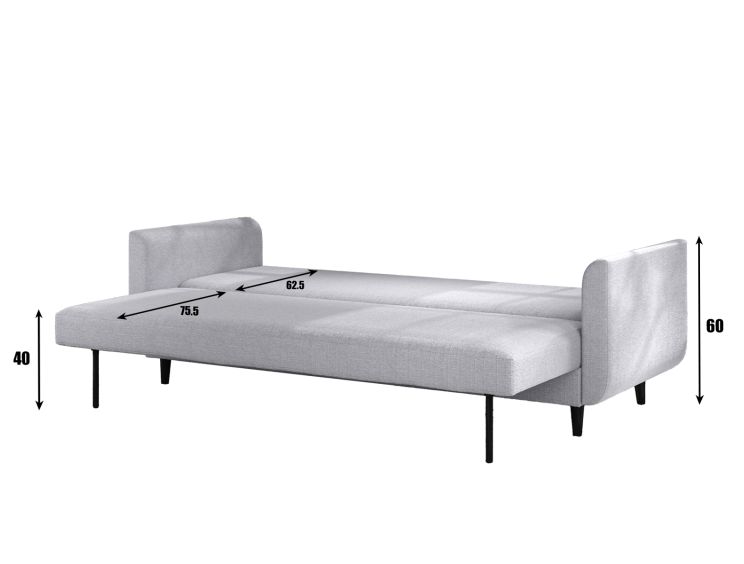 Sorrento Pocket Rest Powder Blue Sofa Bed