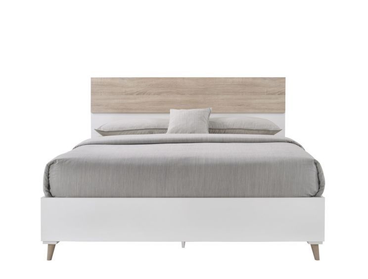 Stockholm White Double Bed Frame Only