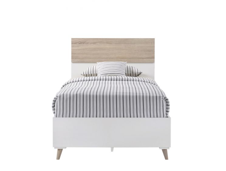Stockholm White Single Bed Frame Only