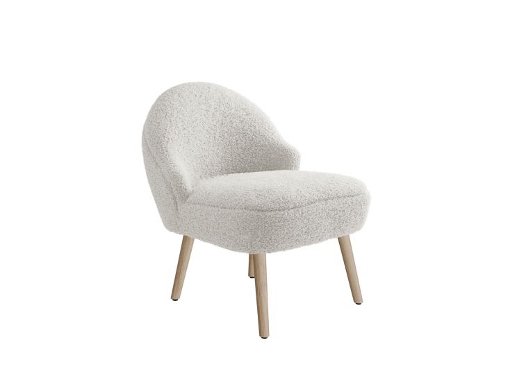 Norfolk White Upholstered Accent Chair